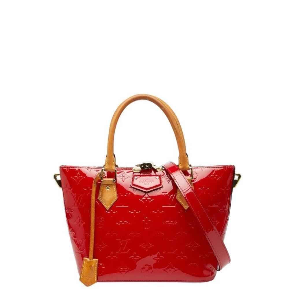 Louis Vuitton Monogram Vernis Montebello PM Shoulder Bag Red